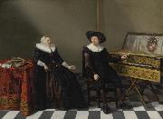 Cornelis van Spaendonck Prints Marriage Portrait of a Husband and Wife of the Lossy de Warin Family oil painting